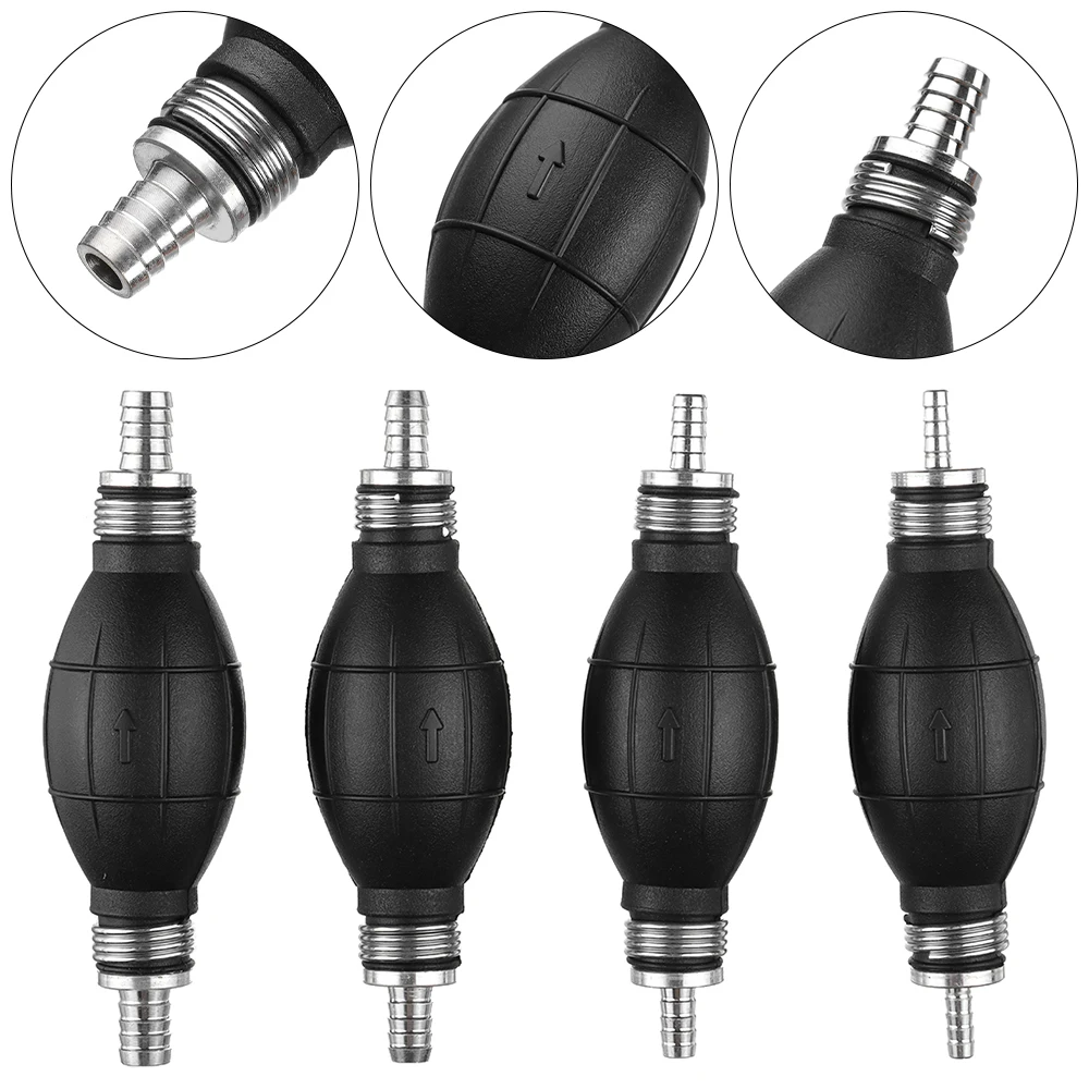 Fuel Pump Transfer Pump 6mm/8mm/10mm/12mm Manual Rubber Aluminum Hand Primer Liquid Transfer