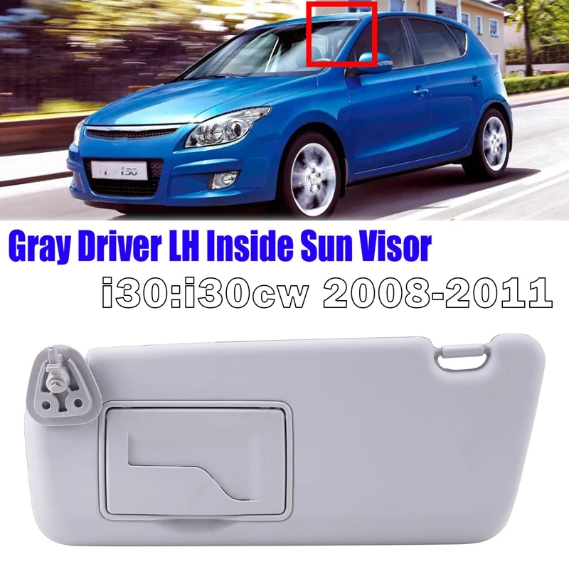 

Car Sun Visor Inside Left LH Gray for Hyundai I30 I30CW 2008-2011 852012L020TX 85201-2L020TX
