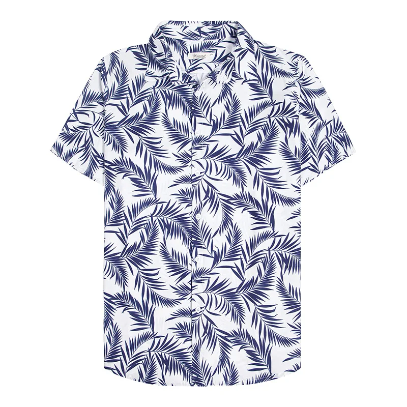 thumbnail image 1 of Camisas de hoja de arce para hombre, ropa con estampado 3D, camisa de playa hawaiana, camisetas de manga corta Y2k, ropa vintage informal, blusa con solapa, 1 of 5