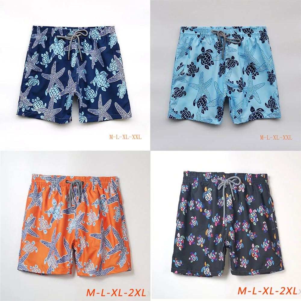 New Fashion Mens Big Size Xxxl Costumi Da Bagno Colorati Piccole Tartarughe Pantaloncini Da Surf Stampati Beach Surfing Bermuda Boardshorts