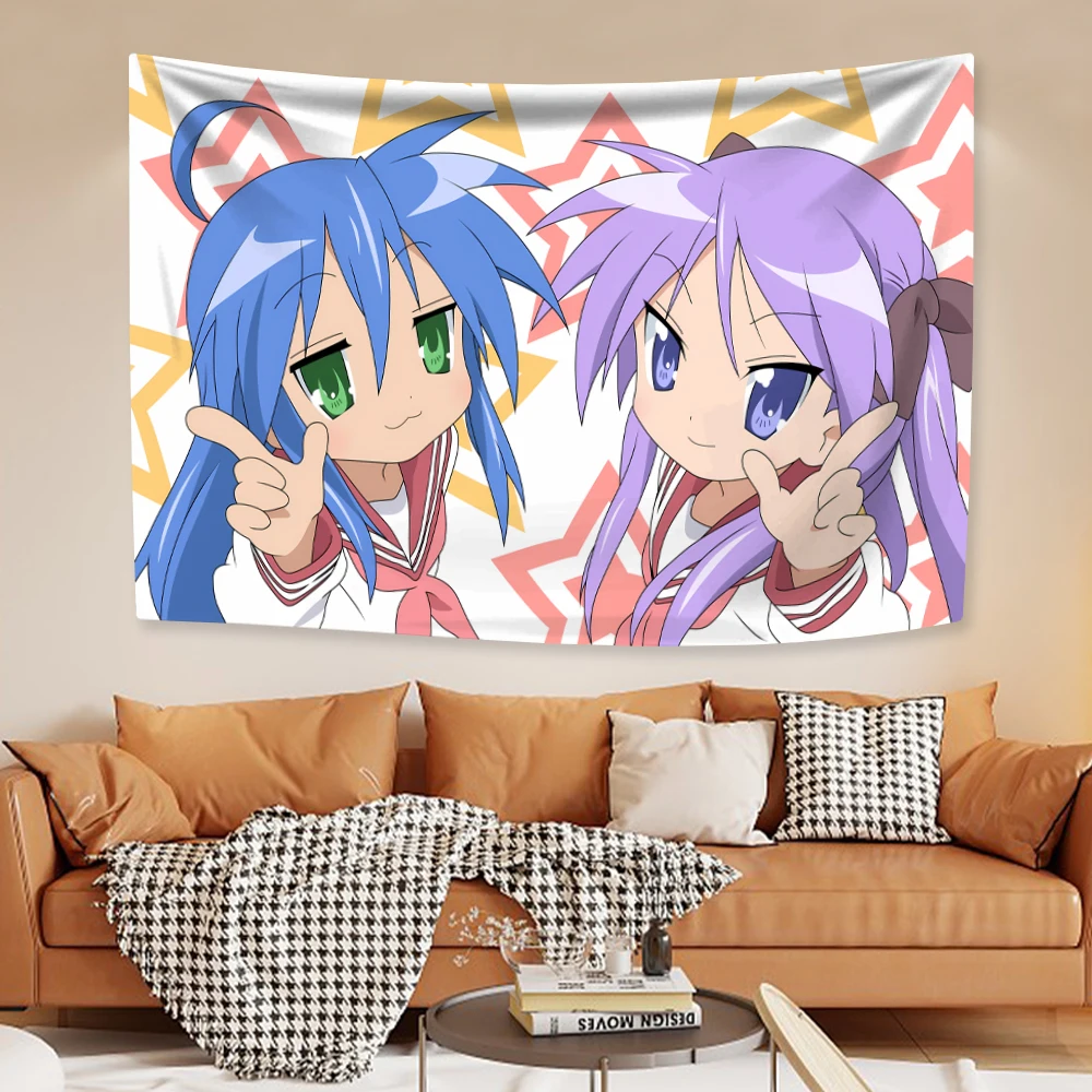 Kawaii Anime Tapestry: Lucky Star Izumi Konata Japanese Home Decor Wall Hanging Carpet