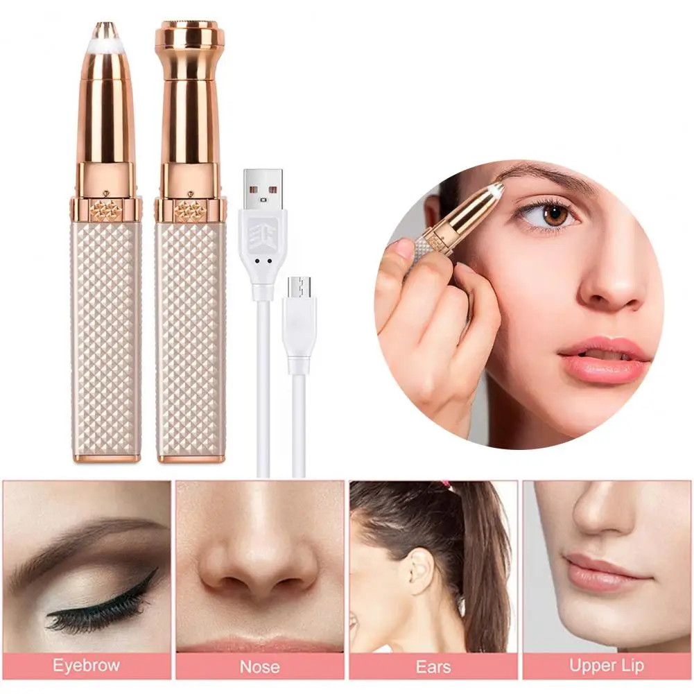 Practical Electric Makeup Eyebrow Clipper Electric Eyebrow Shaver Wide Application  Easy-carrying