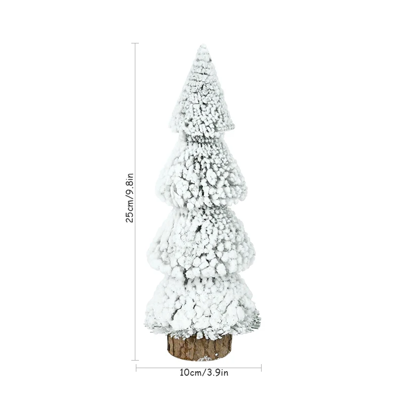 thumbnail image 1 of Mini Christmas Tree Ornaments Snow Pine Tree 2023 Christmas Decorations for Home Desktop Xmas Navidad New Year Gift DIY Crafts, 1 of 5