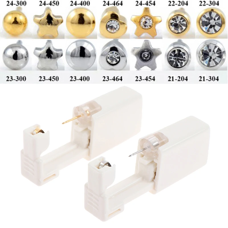 Design Disposable Sterlised Safety Ear Stud Nose Piercing Device Machine PiercerBraces