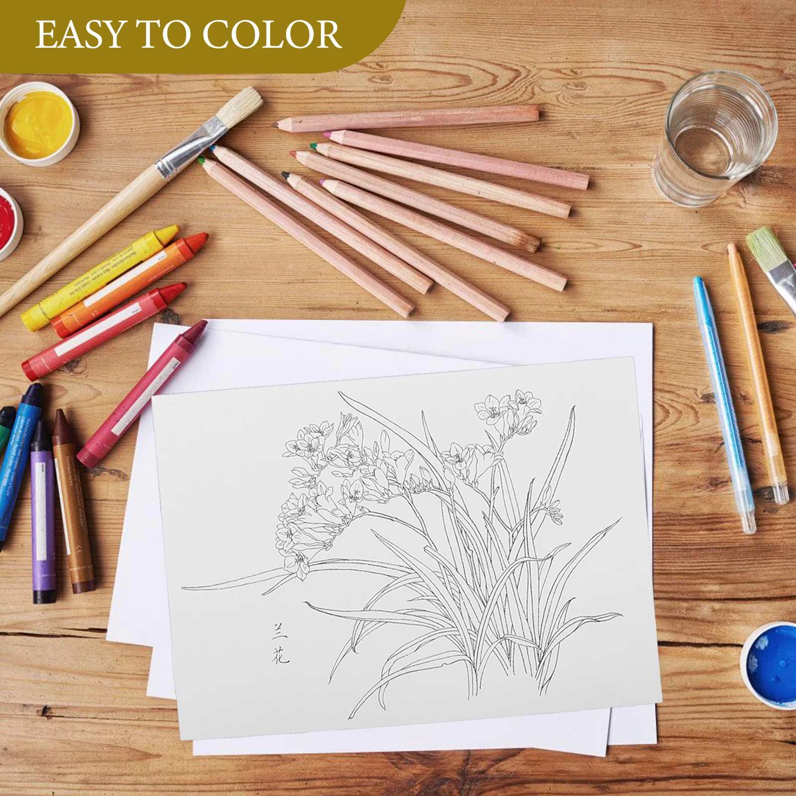 20 pezzi di carta da disegno per acquerello per schizzi trasparenti Carte da colorare Forniture Set di carta per schizzi Forniture artistiche Acquerello - immagine 5