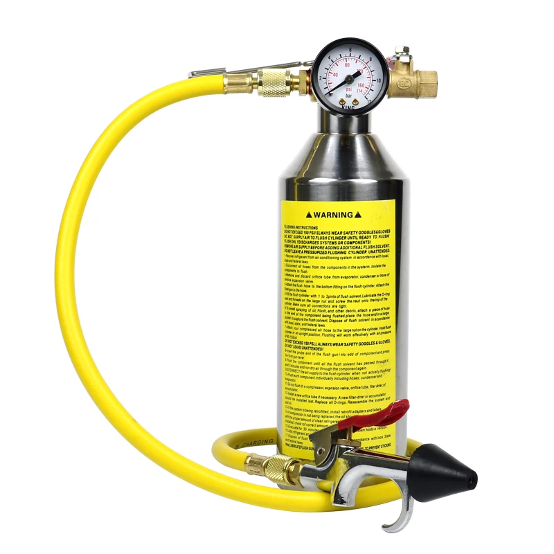 Auto Air Conditioning System Pipeline Flushing Tools Set for Stainless
