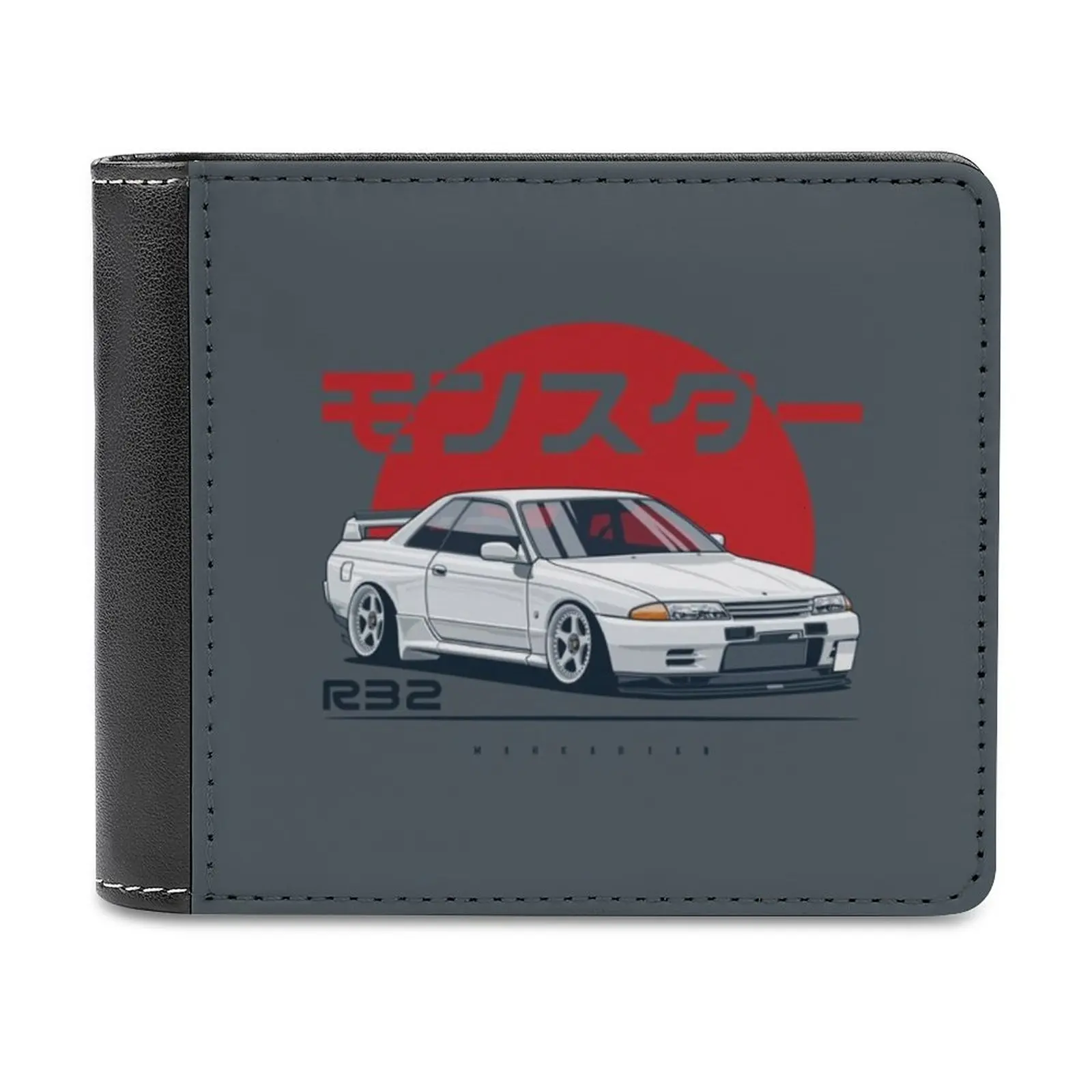 Mostro. Skyline R32 Gtr Portafogli Per Carte Di Credito Alla Moda Portafogli In Pelle Portafogli Personalizzati Per Motori Per Auto Da Uomo E Da Donna