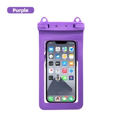Ultimate Waterproof Phone Pouch with Sensitive Touch for PVC (PURPLE)