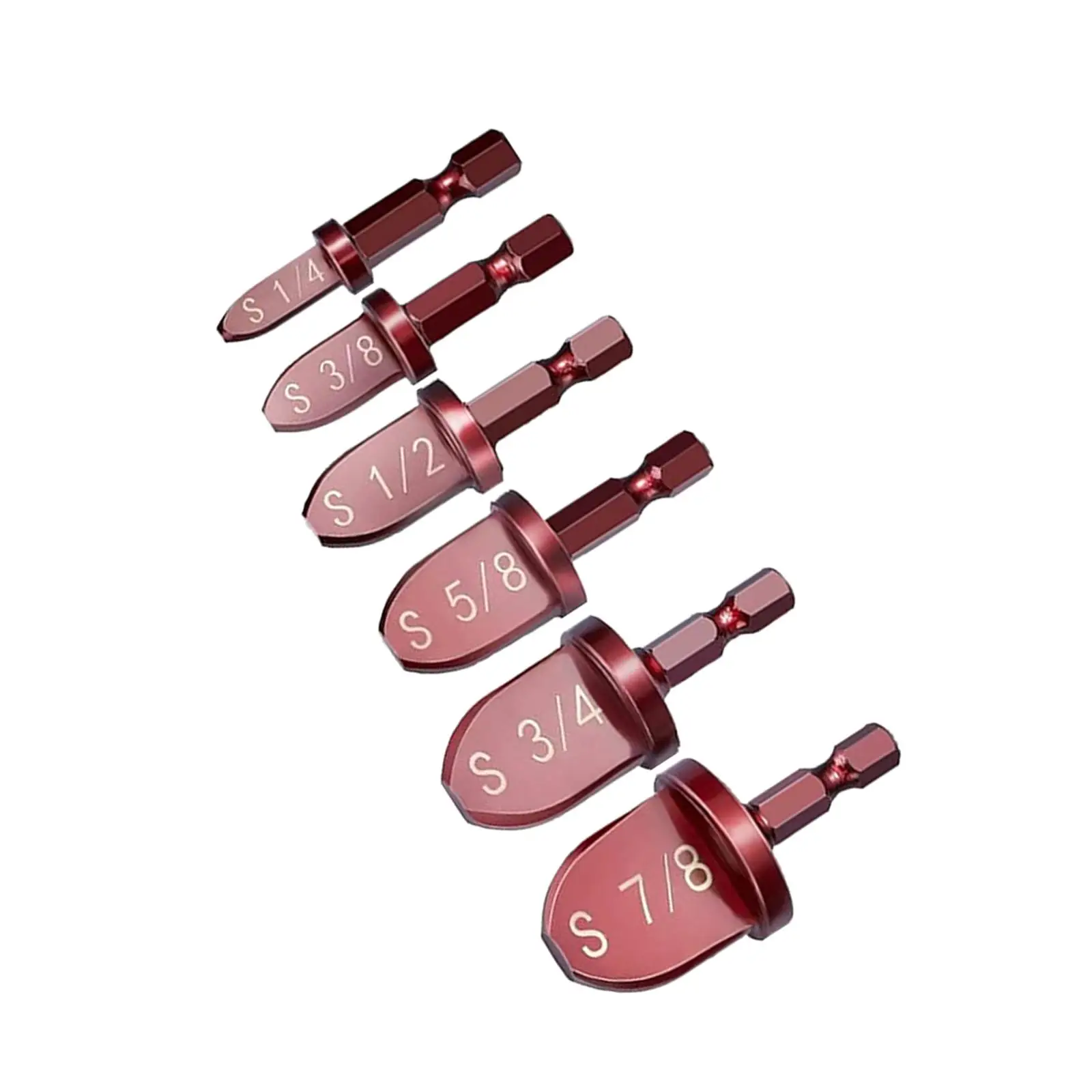 

6Pcs Air Conditioner Copper Pipe Expander Swaging Tool Soft Copper Tubing Tool Bit Hex Handle Durable Copper Pipe Flaring Tool