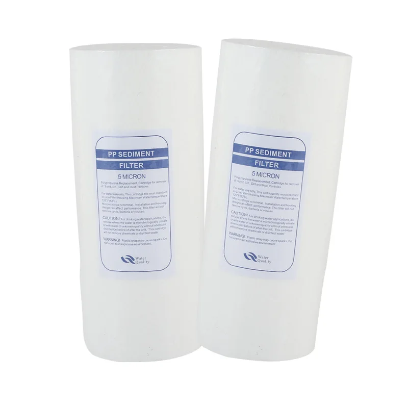 1pc 10inch PP Cotton Filter Element Water Purifier Filter Element Front Shell 1/5micron Bottle Accessories