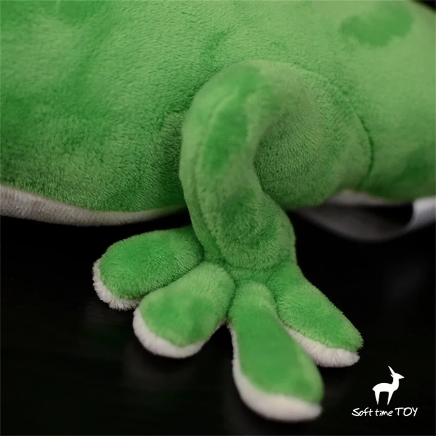 Giant Day Gecko High Fidelity Anime Cute House Lizard Plushie Phelsuma Plush Toys Lifelike Animals Simulation Stuffed Doll Toy 5
