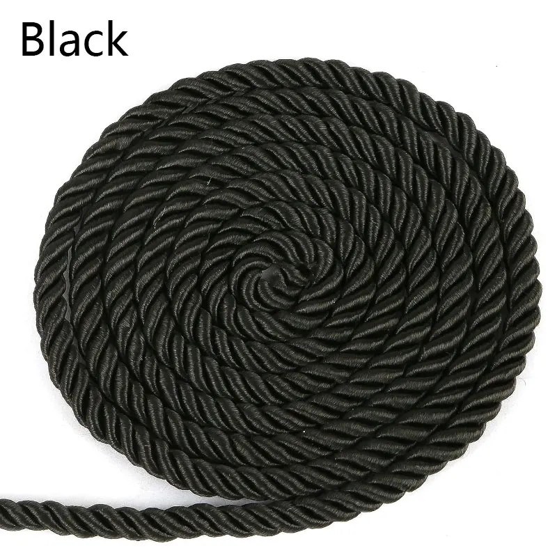 Luxurious 5mm Twisted Satin Rope for Elegant DIY Crafts & Decorative Packaging
