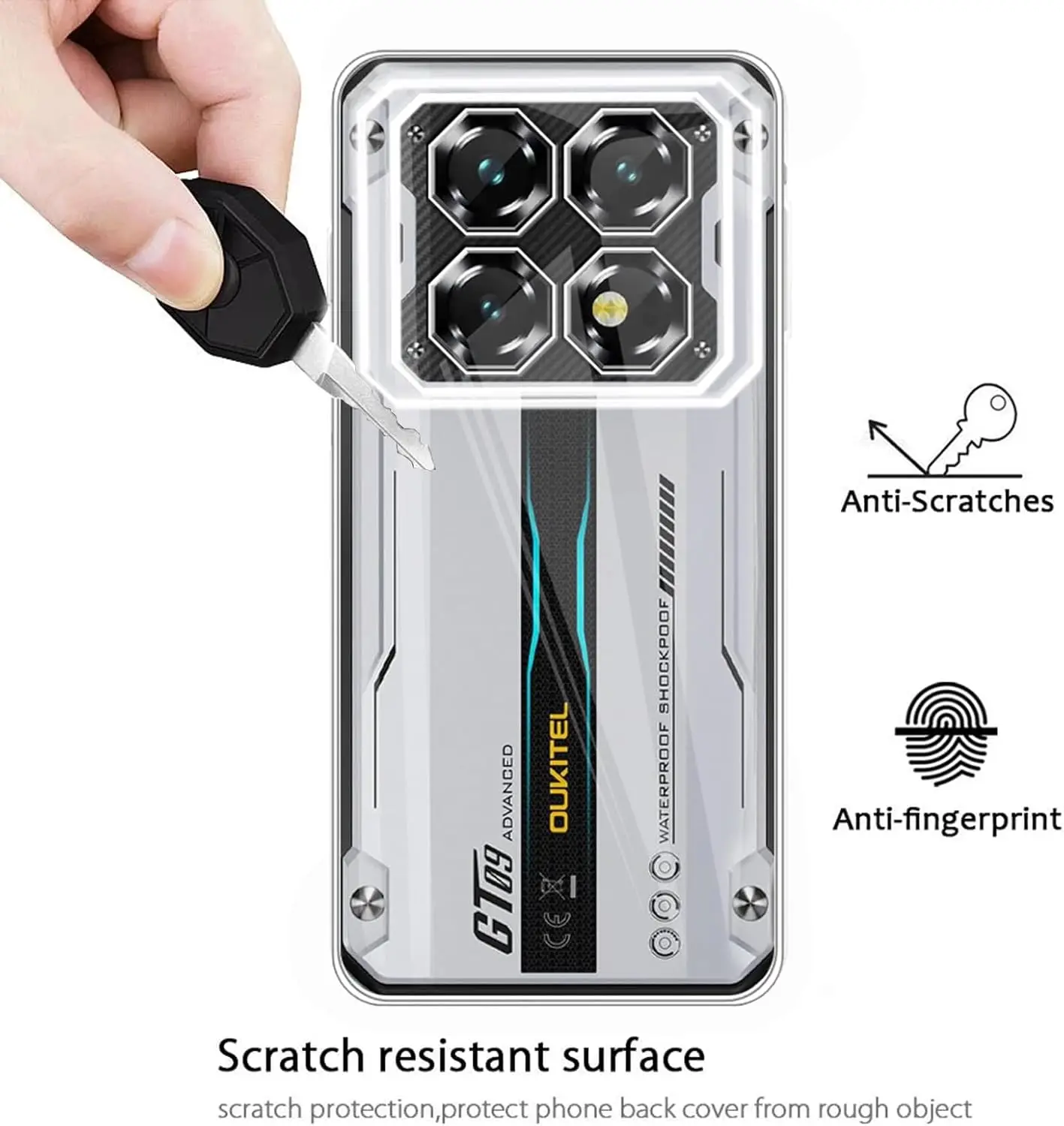 3-in-1 Shockproof Soft TPU Case with Dual Tempered Glass Screen Protectors