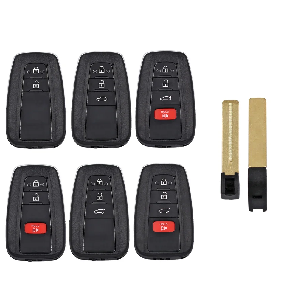 Ecusells Univesal Smart Key Shell for Toyota Camry RAV4 for Lexus Fit VVDI XM38 Key XSTO00EN XSTO01EN Lonsdor LT20 FT01 TB01 key case,car key shell,key shell