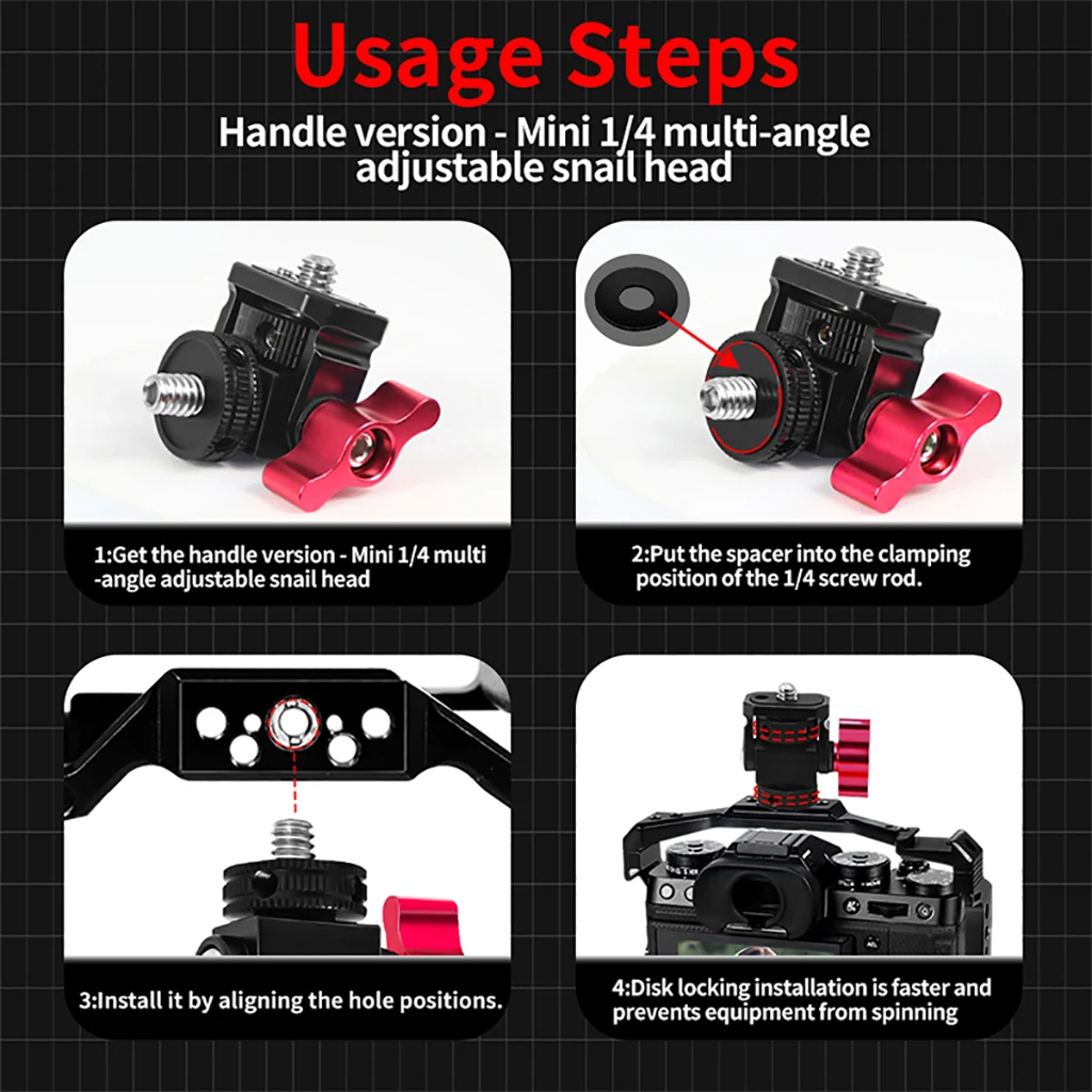 Monitor EVF Stand Holder Cold Shoe Mount for Camera Field Monitor Microphone Hot