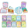 Baby Montessori Learn English Word Card Toddler Flashcards ABC Numbers Fruit Animal Body Educational Enlightenment Card for Kids 1