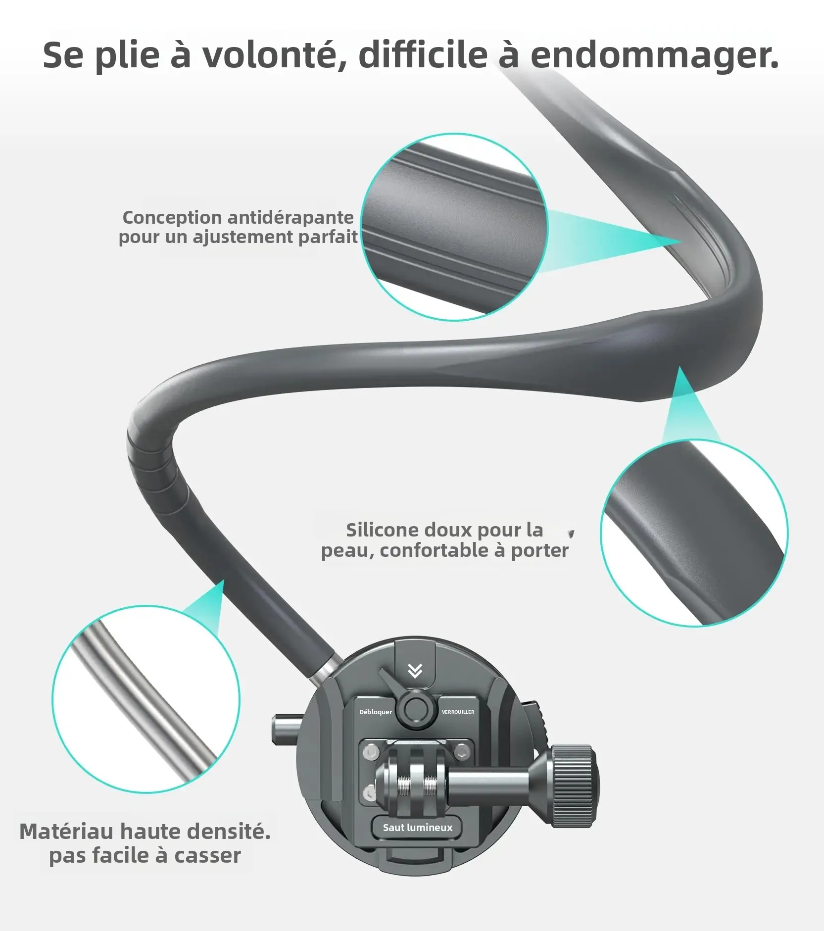 Support Poitrine Caméra Action Gopro DJI Insta360 Stabilisé Confortable