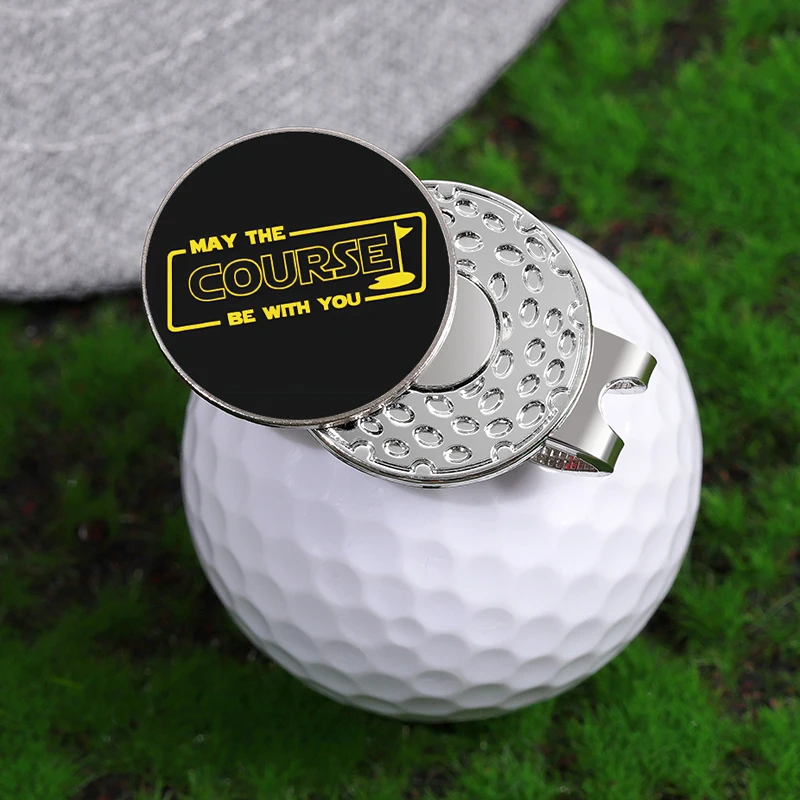Fiction Film Fashion Golf Cap Clips Magnetic Golf Ball Marker Hat Clip 0.98 Inch Ball Marker Clip Gift for Men Women Golfer golf ball mark golf hat clip