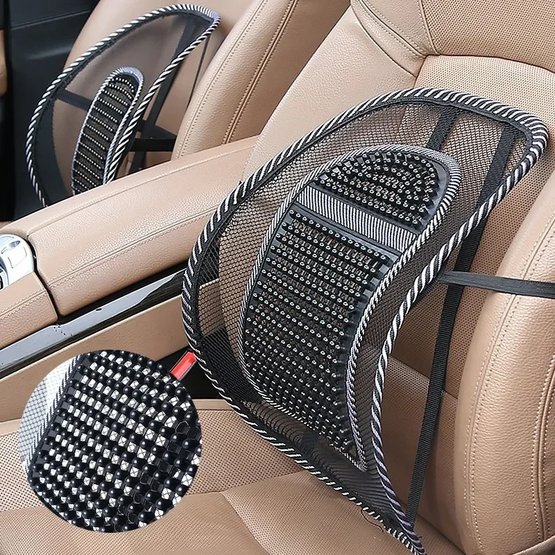 Car Seat Cushion Lumbar Back Cushion Car Back Cushion Car Cushion Mesh Lumbar Back Brace Massage Pad Support