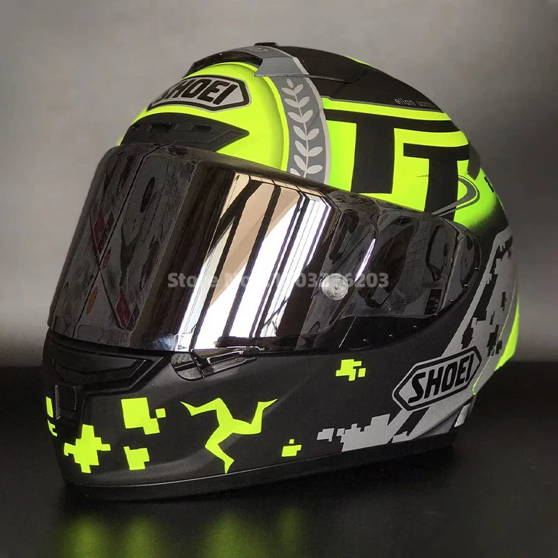 

Motorcycle helme Full Face t X14 isle of man TT X-Sprit 3 green Motocross Racing Motobike Riding Helmet Casco De Motocicleta