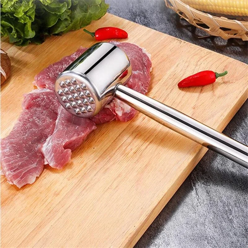 1Pc Multifunction 304 Stainless Steel Steak Meat Hammer Household Kitchen Meat Tenderizers Pounder