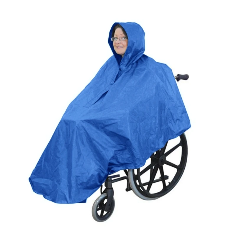 

Wheelchair Raincoats Poncho for Mobility Scooter Ultralight Hooded Waterproof