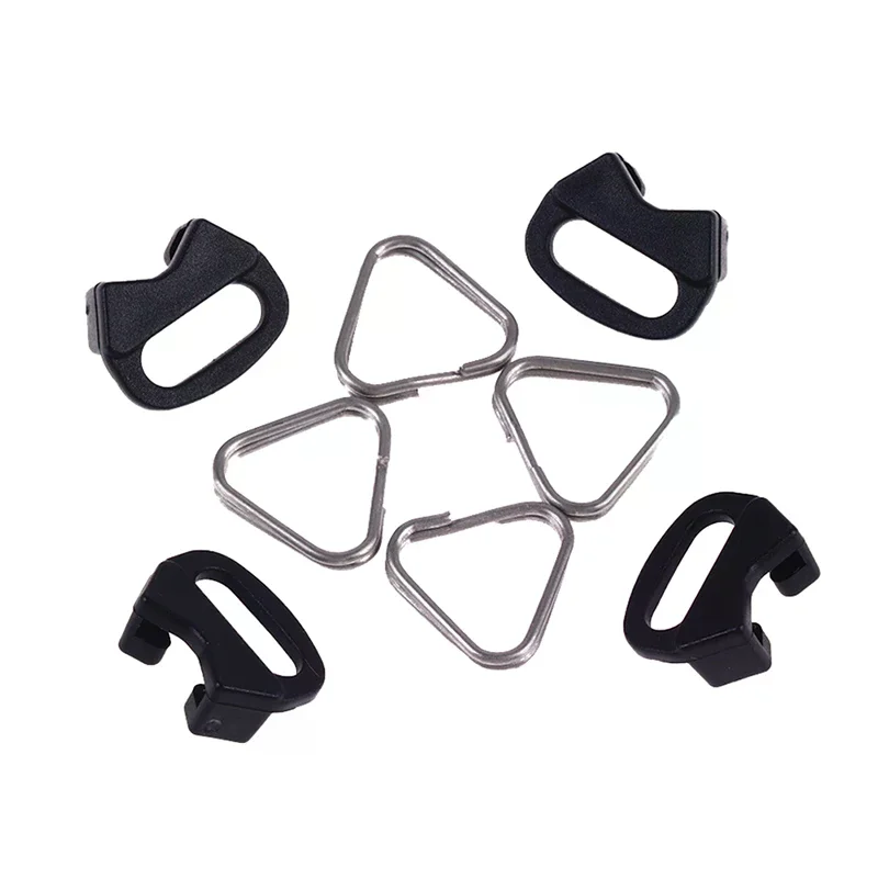 4PCS 벨트 후크 카메라 숄더 스트랩 삼각형 분할 링 교체 카메라 버클 액세서리 Fujifilm Pentax 용