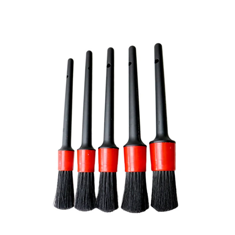 5pcs Detailing Brush Set Car Brushes Car Detailing Brush For Car Cleaning Detailing Brush Dashboard Air Outlet Wheel Brush 5