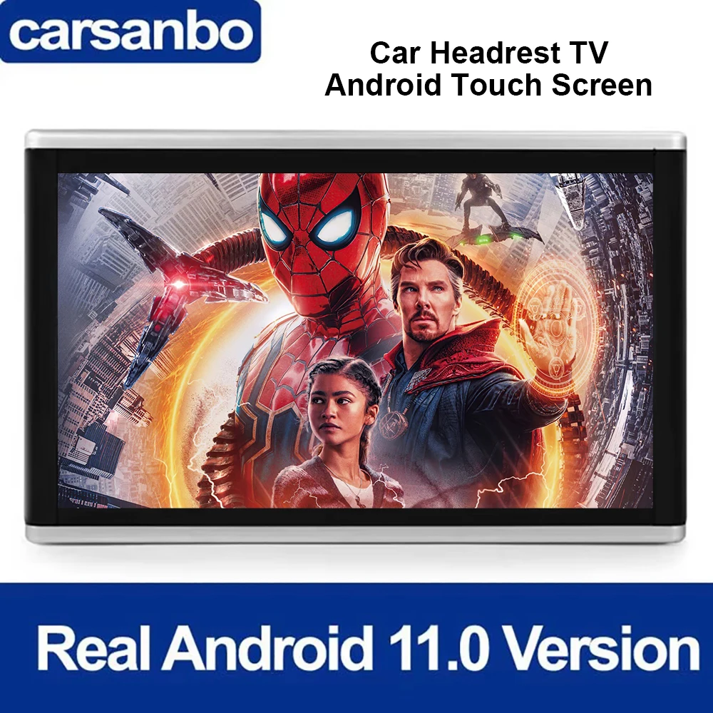 Carsanbo 13.3" Android 11 Car Headrest Screen HD Video TV Monitor ...
