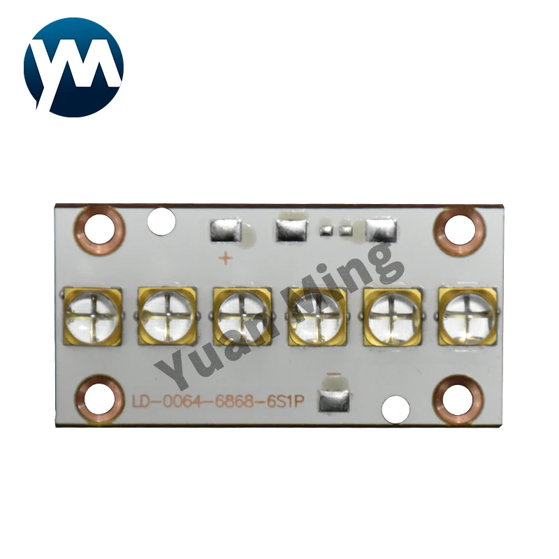 

60W 6565 Chips UV LED Module High Power 365nm 385nm 395nm 405nm Curing Paint Ink Glue Resin Ultraviolet Drying Light PCB