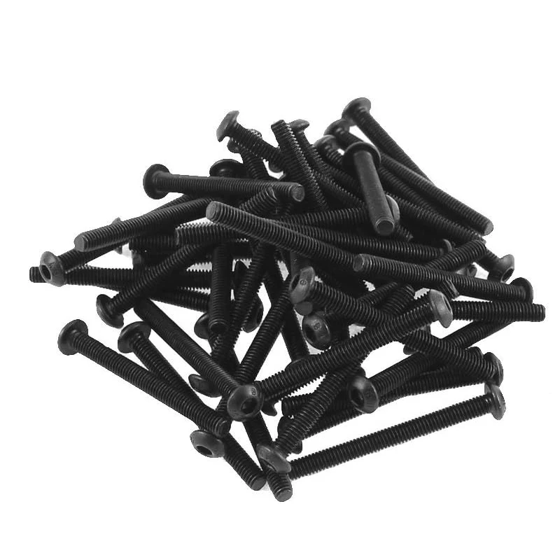 10.9 Grade Black Hex Socket Head Cap Screws Kit with Washers & Nuts M4 M5 M6 Alloy Steel Bolt Assortment for Automotive, Machine