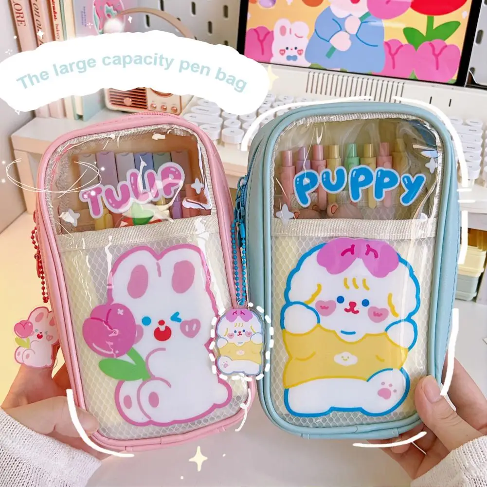 Pencil Bag  Premium Transparent Adorable  5 Layers Pencil Bag for Home