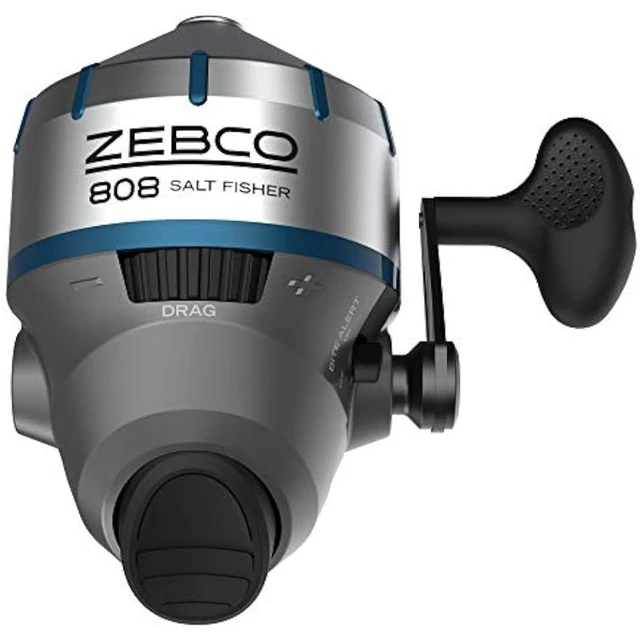 Zebco 808 Saltwater Spincast Fishing Reel, Stainless Steel Reel Cover with  ABS Insert, Quickset Anti-Reverse and Bite Alert - AliExpress