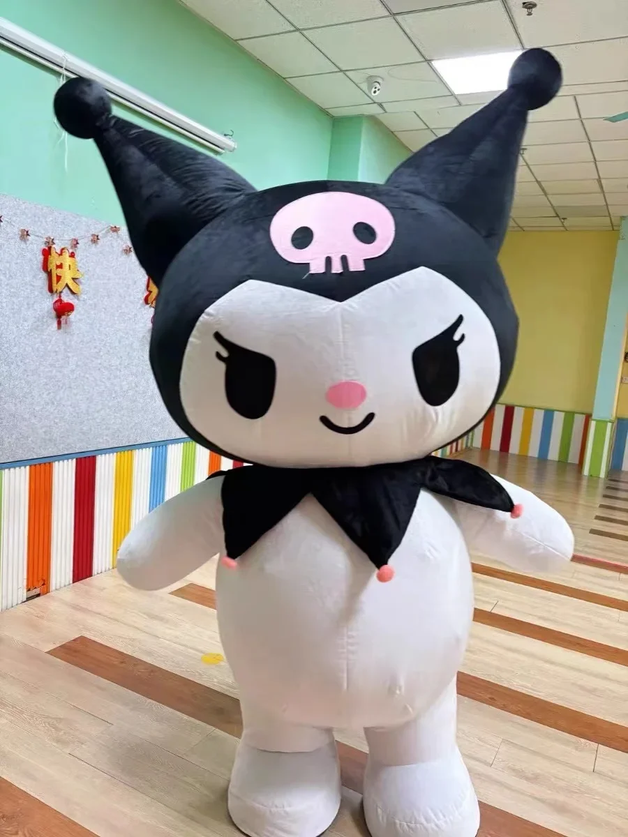 

Надувной костюм-талисман Kuromi, Женский костюм для косплея, разноцветный костюм для взрослых для карнавала, Хэллоуина, Рождества, Пасхи