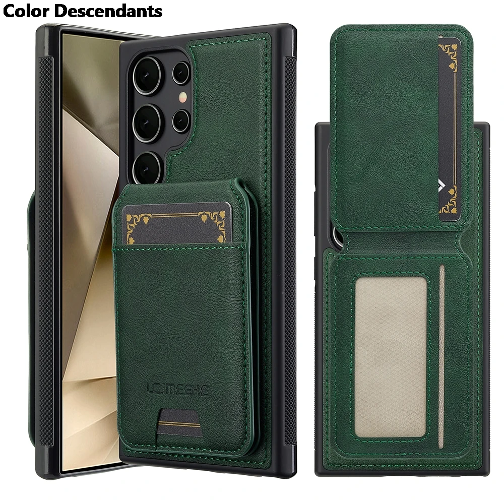 Magnetic Card Pocket Wallet Case with Mag-Safe and RFID Shielding