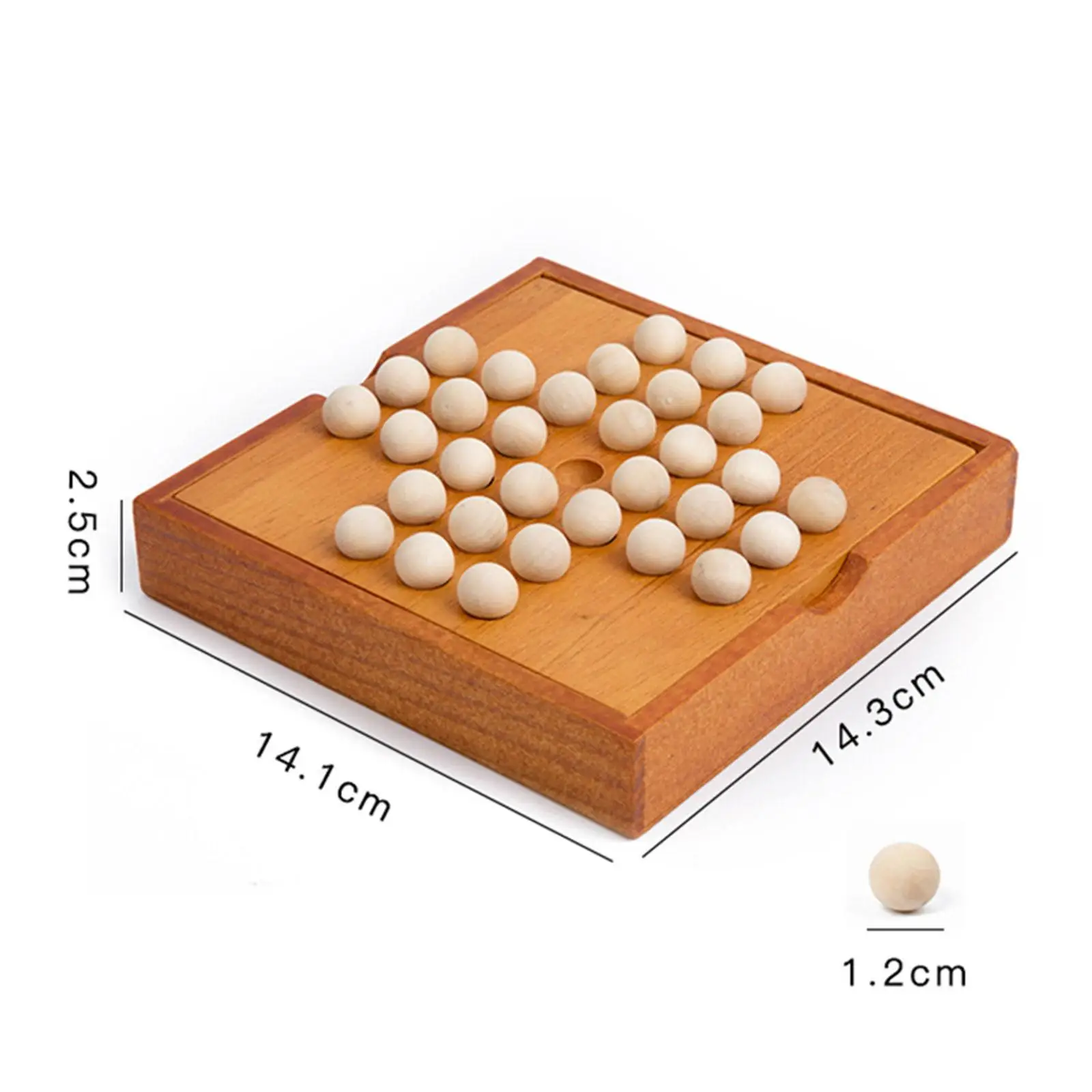 Solitaire Game Chess Toy Classical Table Top Game for Living Room Decor Kids