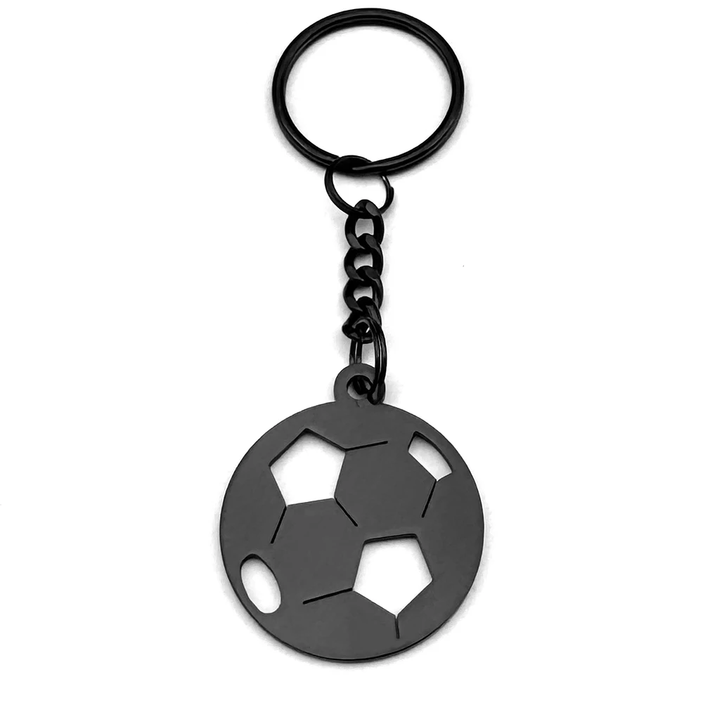 Fußball Fußball Schlüsselanhänger Für Frauen Männer Edelstahl Silber Farbe Sport Stil Mode Tasche Dekoration Schlüsselring Schmuck Geschenke – Detail 10