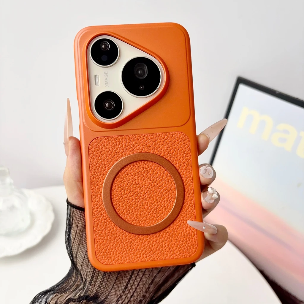 Elegant Lychee Texture Shockproof Phone Case - 6 Color Options