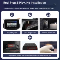CarPlay sans fil avec navigation Android Auto AirPlay, Plug and Play pour Mercedes Benz Classe A, CLA, GLA, W176, C117, X117, XACHNTG4.5 5