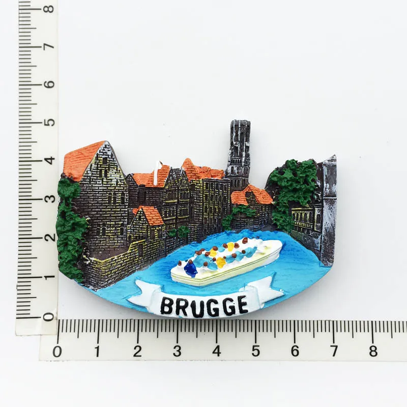 Magnete 3D Belgio Mappa Frigorifero Viaggio Souvenir Regalo Frigorifero Magnetico Adesivo Resina Artigi
