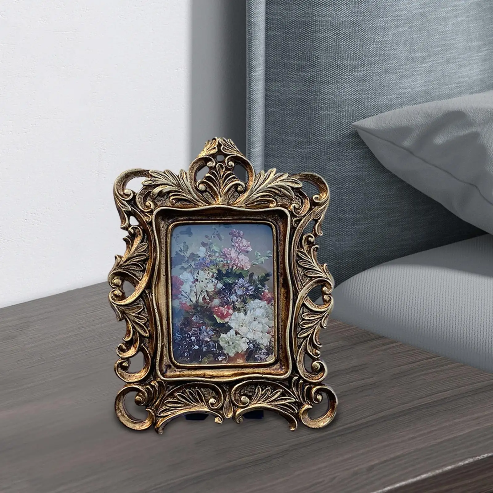 Vintage Picture Frame Retro Photo Gallery Art for Living Room Table Hallway