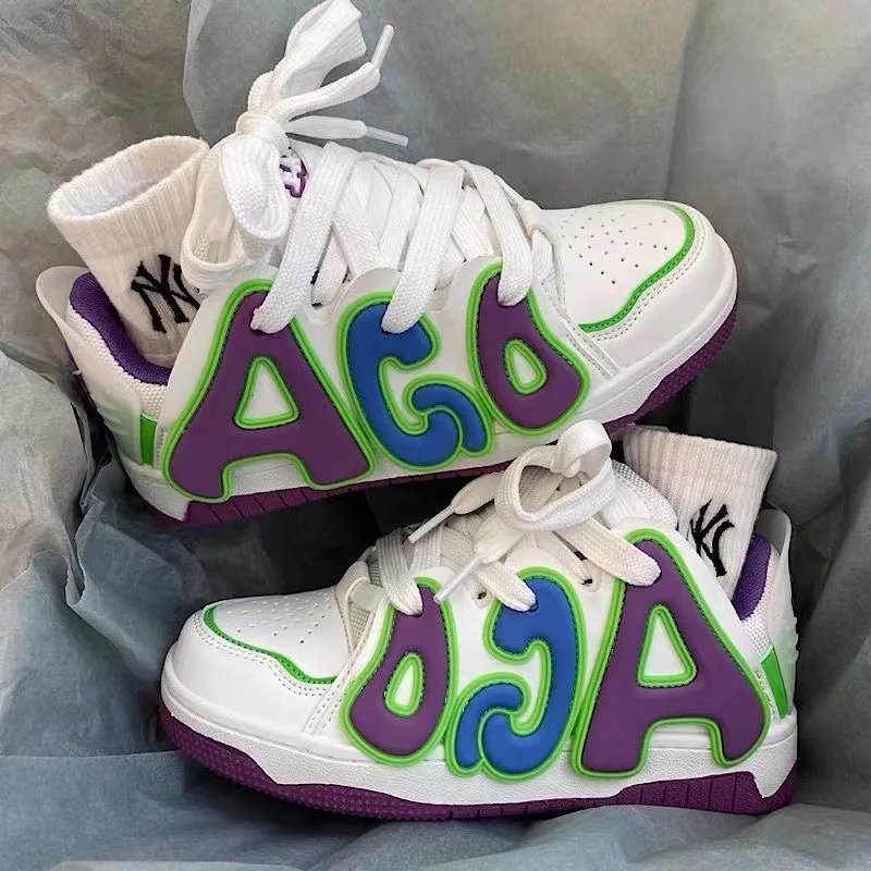 

Универсальная и легкая спортивная обувь для пары, дышащая женская повседневная обувь на толстой подошве, уличные кроссовки для бега