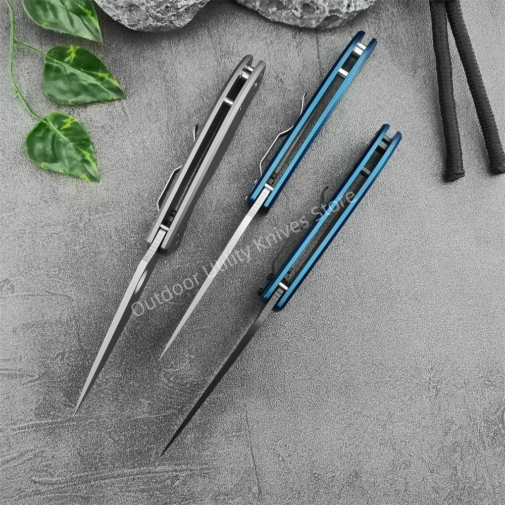 High Hardness Folding Knife C122 Titanium Alloy Handle Knife High Quality Pocket Knife Outdoor EDC Survival Camping Hunting Tool 4