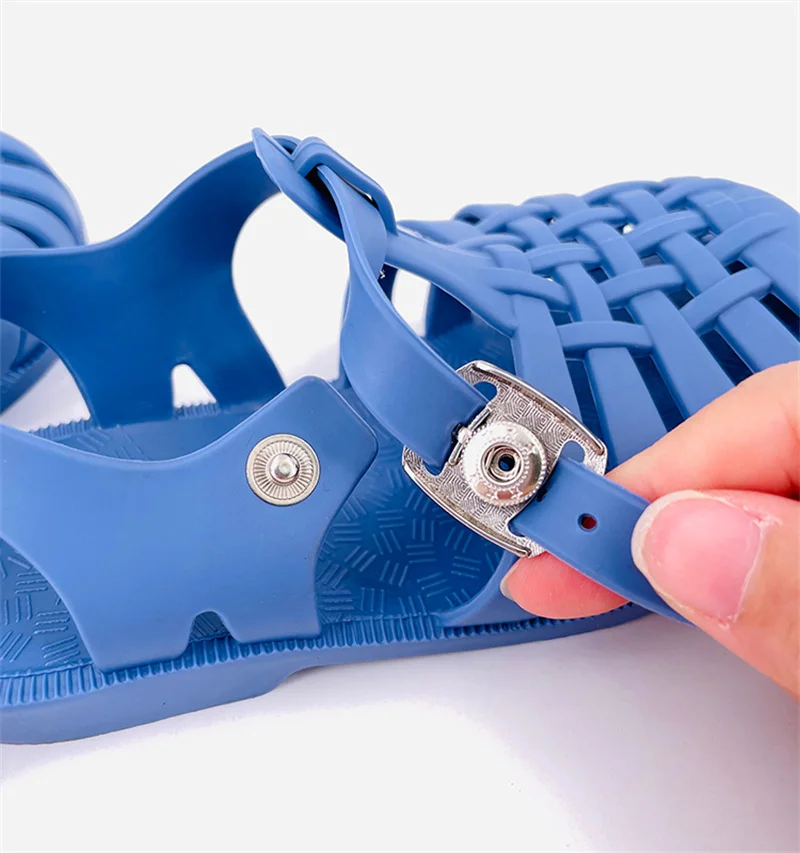 

Summer Kids Candy Jelly Beach Shoes Boys Casual Roman Slippers Children Sandals Baby Girls Toddler Soft Non-slip Princess Shoes