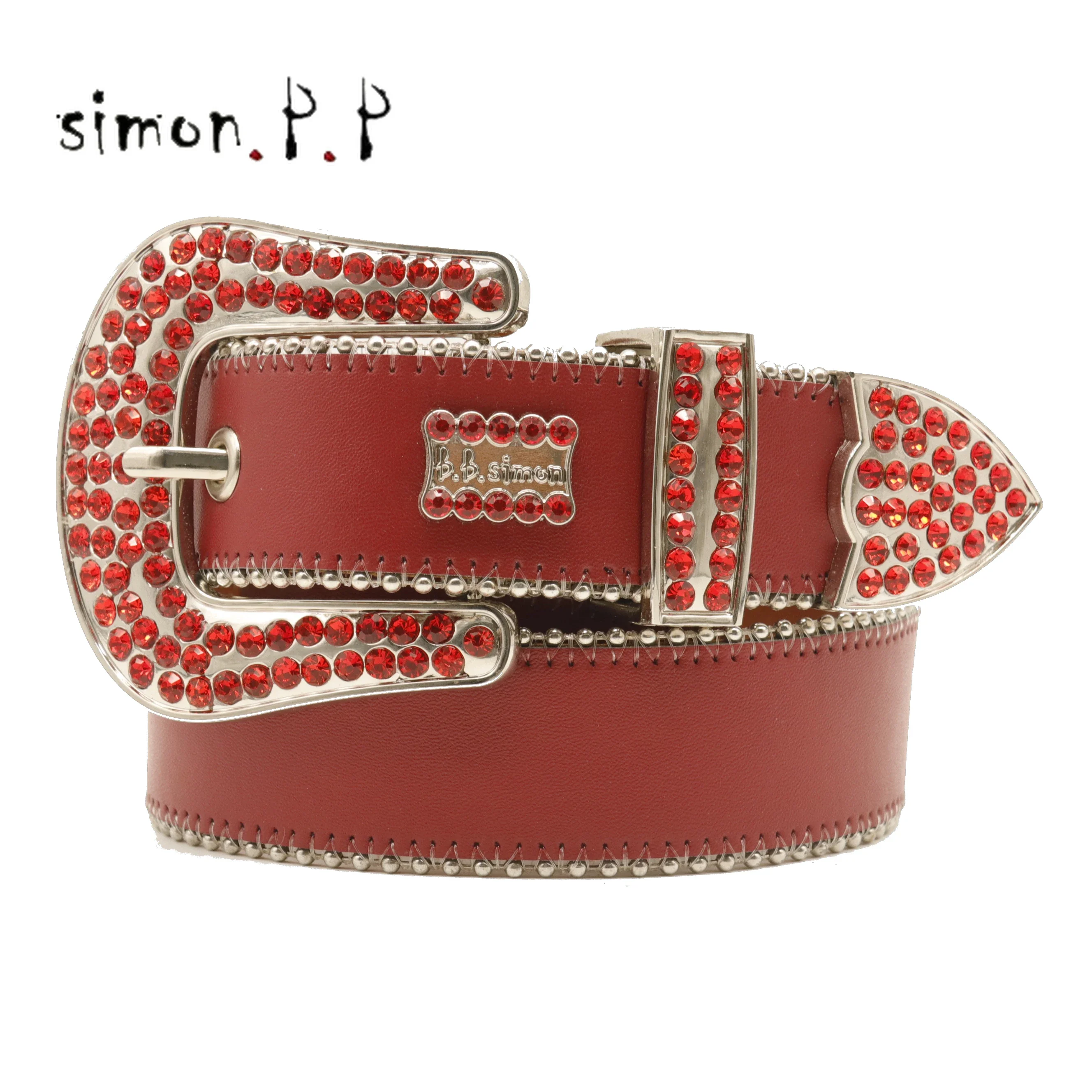 

Punk Cross Rhinestones Belt Diamond Bling Men Western Cowgirl Cowboy Luxury Strap Studded Belts Cinturones Para Mujer