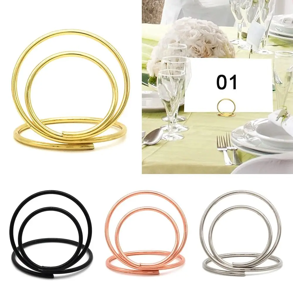 15 Supports De Table En Métal Doré - Pour Numéro De Table Mariage, Menu, Photo, Carte De Visite