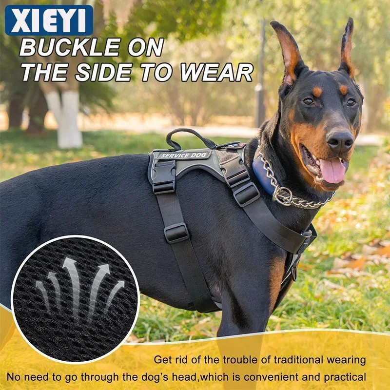 Medium to Large Dog Chest Carrier Reflective Tactical Chest Carrier Vest Style