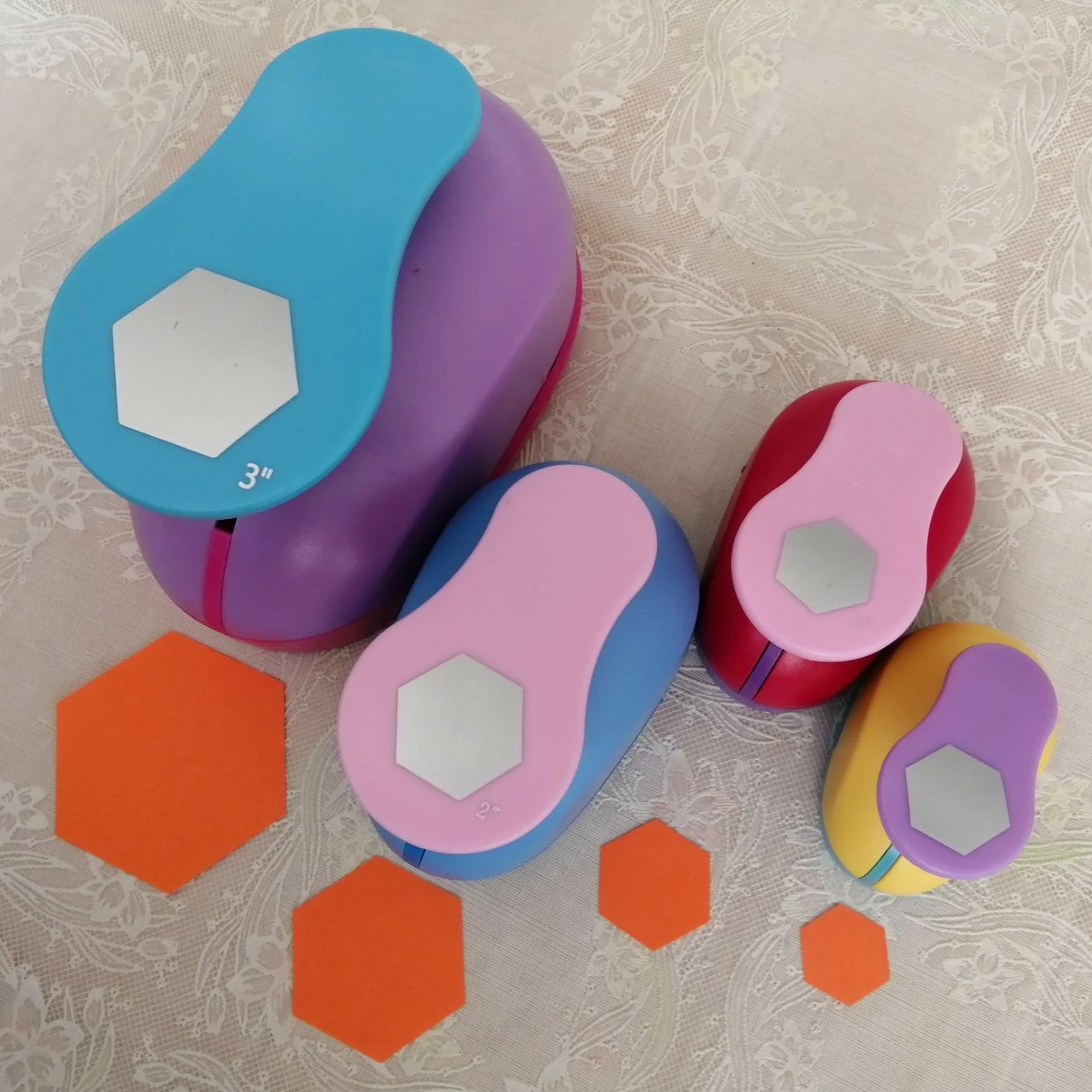 Hexagon Punch Paper Cutter Crafts Scrapbook Embossing Device Kid Hole Punches Cortador De Papel Paper cutter paper punch hole punching tools paper craft punch