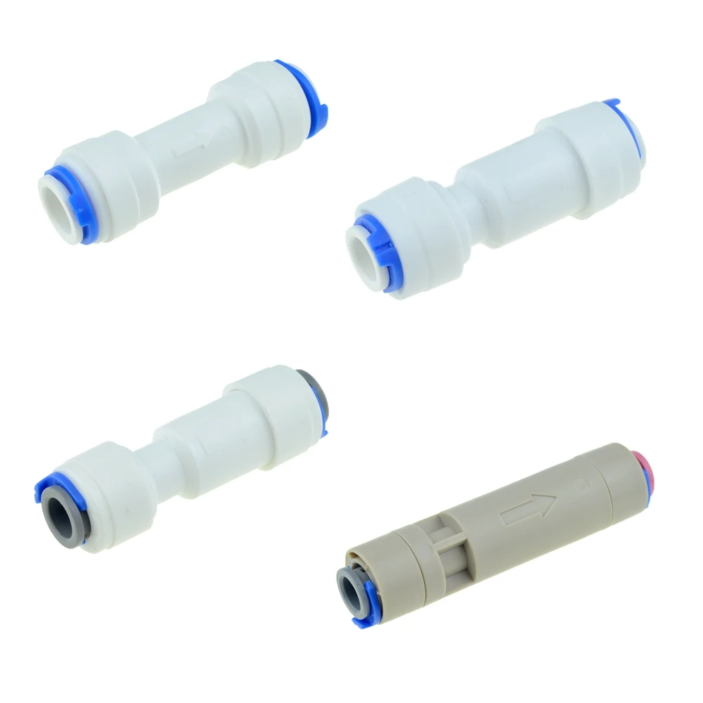 RO Water Elbow Straight Check Valve Quick Coupling Fitting 1/4 3/8 Hose 1/8" Male Reverse Osmosis System Plastic Pipe Connector pipe fitting hose pipe fitting