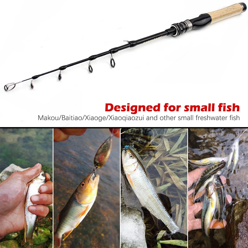 Ultra light ul power Telescopic Fishing Rod Spinning Rod Lure Weight 1